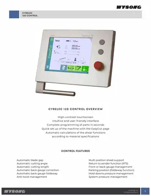 WYSONG MVD A SERIES MECHANICAL SHEAR Mechanical Shears | Punch Press and Shear (3)