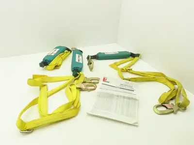 MSA Rose 501562 Twin Lanyard with Dyna Brake Shock Absorber 6Ft  Lot of 3