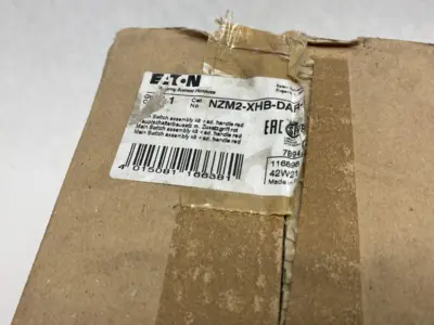 USED EATON MOLDED CASE CIRCUIT BREAKER EMER. SWITCH ASSEMBLY KIT, RED HANDLE