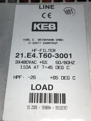 USED KEB 21.E4.T60-3001