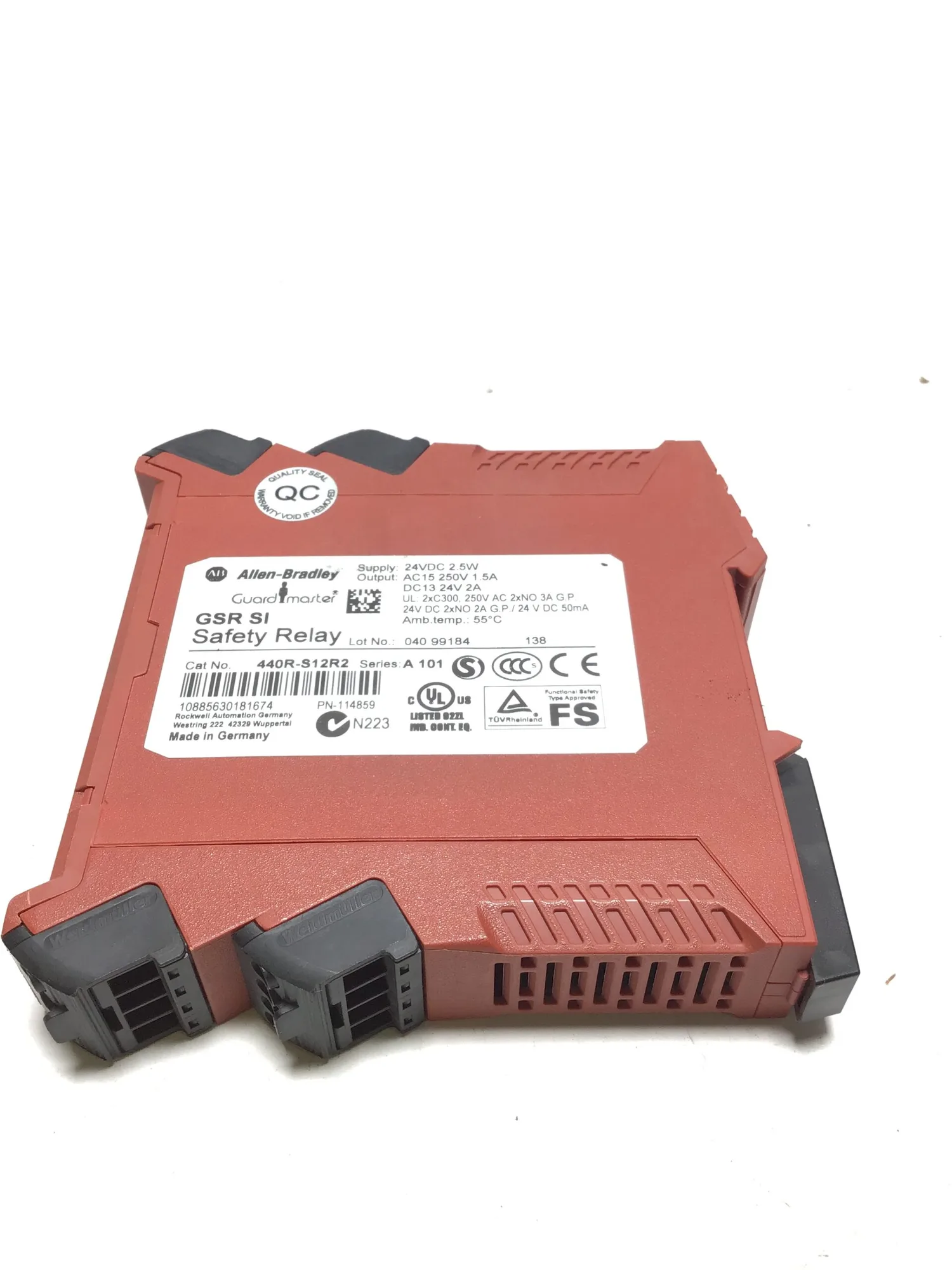 Allen-Bradley 440R-S12R2 Safety Relay 2.5W 55°C