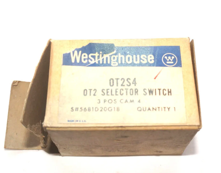 NEW WESTINGHOUSE 0T2S4 SELECTOR SWITCH