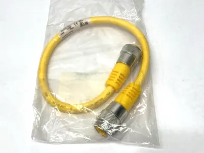 NEW TURCK DOUBLE END POWER CABLE MALE TO FEMALE 7/8" U-49463