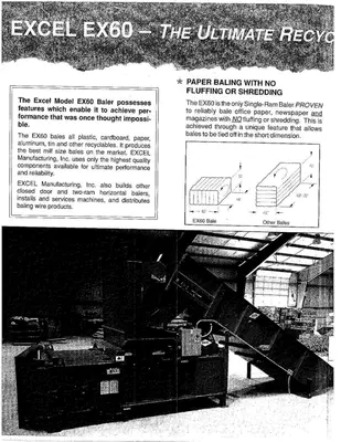 Excel EX-60 Closed-Door Baler