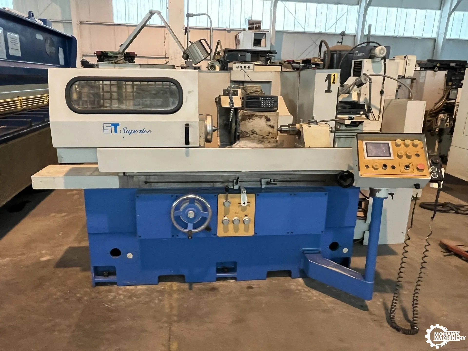 15" x 24" SUPERTEC "G38P-60NC" UNIVERSAL CYLINDRICAL GRINDER w/MITSUBISHI PLC CONTROL