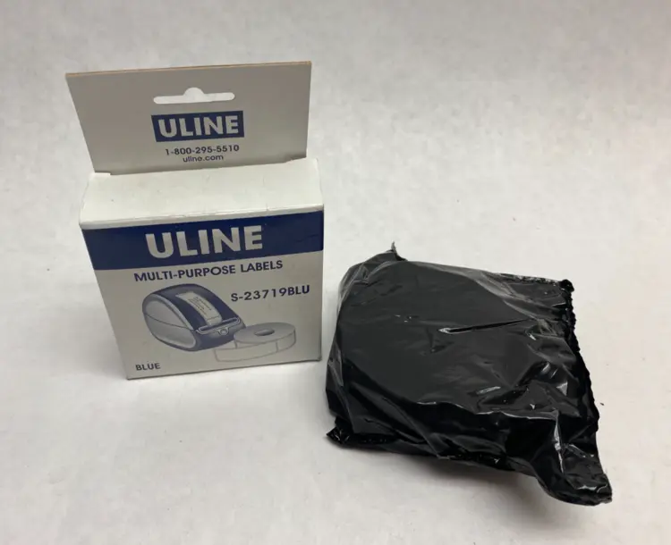 New | in-Stock U-LINE BLUE MINI PRINTER LABELS 1 X 2-1/8 ROLL OF 450 Shipping Supplies Michigan US | Maverick Industrial Sales #1123070