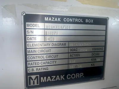 USED MAZAK VCN-410/510