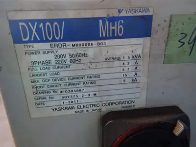USED 2011 YASKAWA ELECTRIC MH6