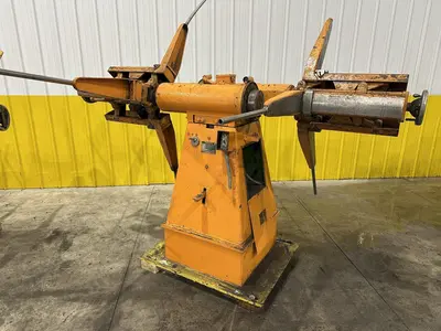 2500 LBS X 12" COOPER WEYMOUTH DOUBLE END PULL-OFF COIL REEL UNCOILER: STOCK #22618