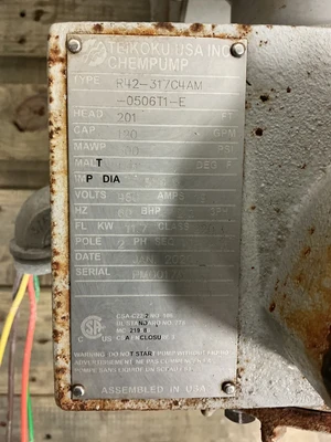 Used TEIKOKU _UNKNOWN_ Pumps Ohio US | Equipment Recovery Corp. #1330537