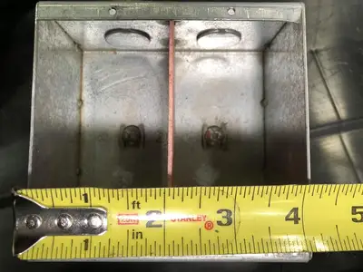 4x4" High Voltage Duel Ganged Masonry Box