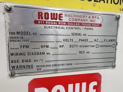USED ROWE PM-FAC-053-220
