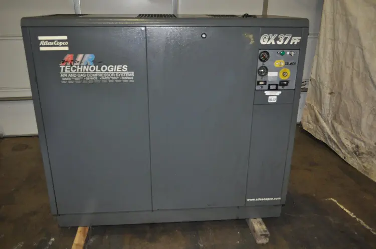 Used 2005 ATLAS COPCO GX37FF Rotary Screw & Sliding Vane Air Compressors | D & D Industries #438473