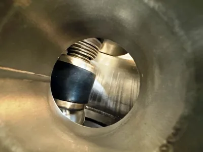 Evodos type 25 spiral plate centrifuge, 316L SS.