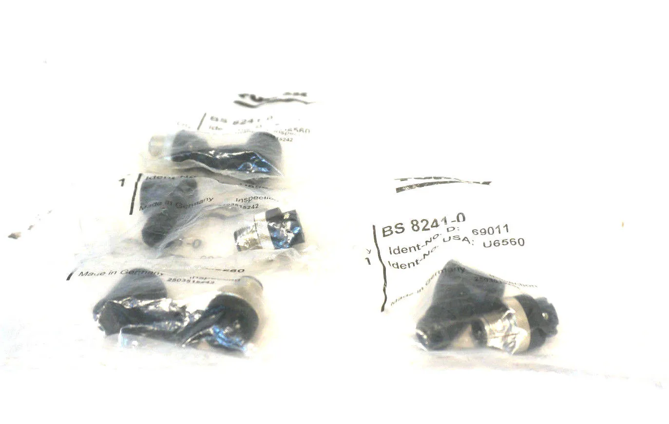 4 NEW TURCK BS-8241-0 CORDSET BS82410