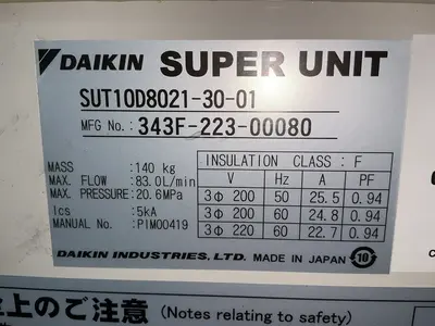 Used DAIKIN SUT10D80213001 Pumps Ohio US | HGR 24 #1506985