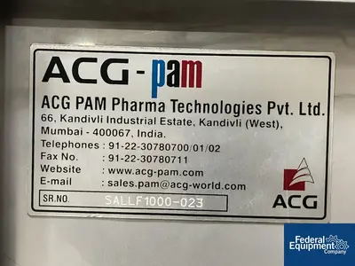 USED ACG-Pam ACG Pam Liquid Filling Encapsulator and Bander