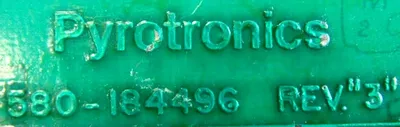 USED PYROTRONICS PAX-1M CIRCUIT BOARD 580-184496 PAX1M