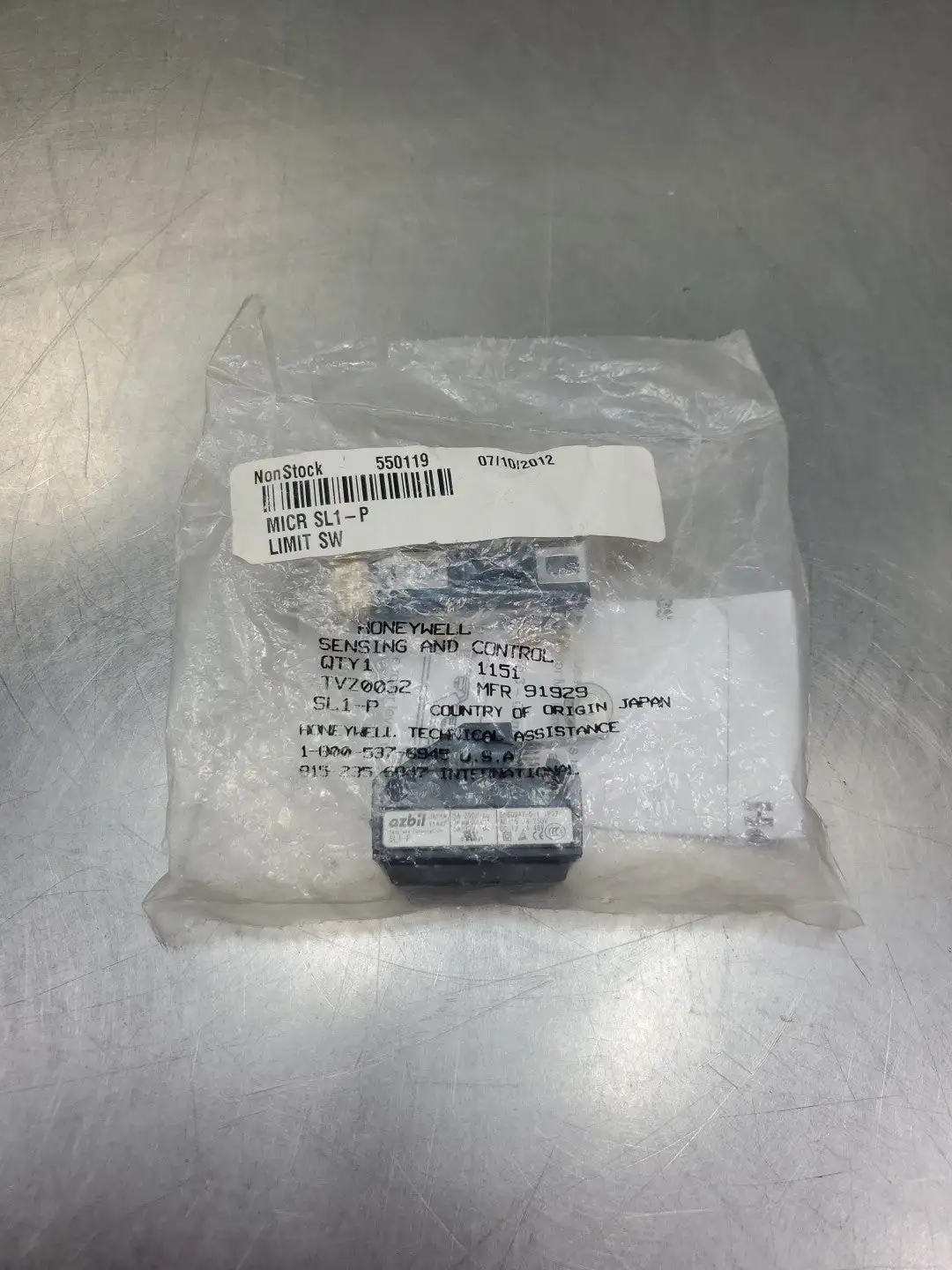 USED Azbil SL1-P Limit Switch