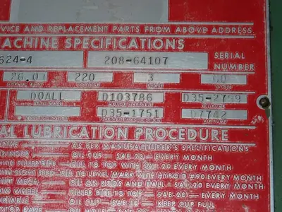 USED DOALL 26244