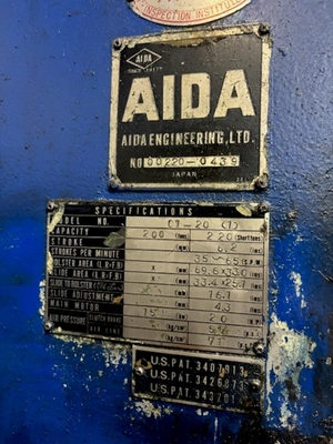 USED 1979 AIDA PRESSES AIDA C1-20(1) PRESS