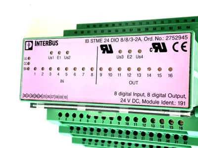 NEW PHOENIX CONTACT 27 53 70 8 INPUT/OUTPUT MODULE IB ST 24 DIO 8/8/3-2A 2753708