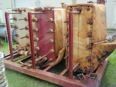 Heat Exchanger, Plate, 216 SF, Graphite, Alfa Laval (2) #S737129
