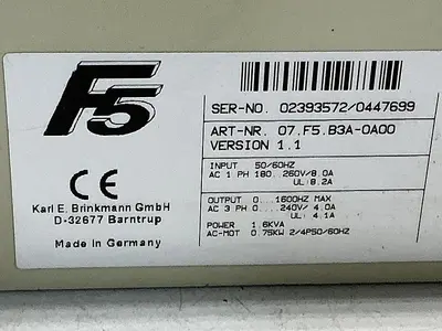 USED F5 07.F5.B3A-0A00