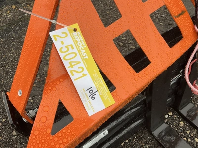 Used WOLVERINE PFA-11-3300G SKID STEER PALLET FORK HYDRAULIC ADJUSTABLE Pallet Forks Michigan US | Miedema Asset Management Group #1457303