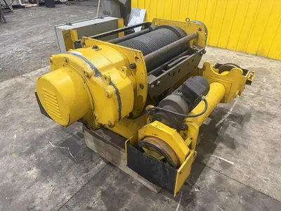 25 TON P&H OVERHEAD BRIDGE CRANE HOIST, NEW 1998, 66" GAUGE: YOBRO #24847