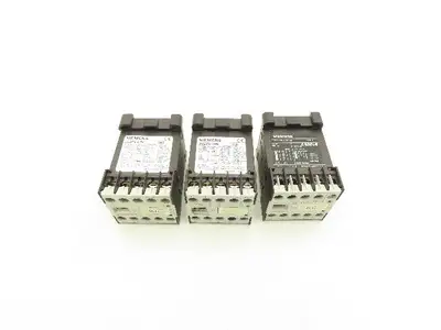 Siemens 3TF2810-0LB4 Contactor Sz 00 3-Pole 16A 1NO 600V 3PH 24VDC Coil Lot of 3