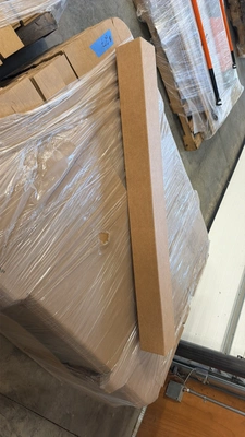 Pallet of boxes 47"x 4"x 4".  Guesstimate is 200+ boxes