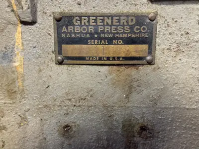 Used GREENERD ARBOR PRESS NO. 4 Arbor Presses Ohio US | HGR 24 #1070136