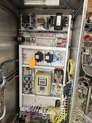 Westfalia CSC 6-06-476 hydro-hermetic clarifier skid, 316L SS.