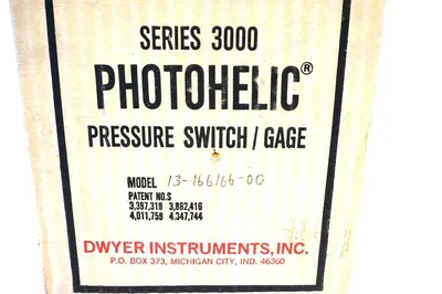 NEW DWYER 13-166166-00 PRESSURE SWITCH SERIES 3000 1316616600