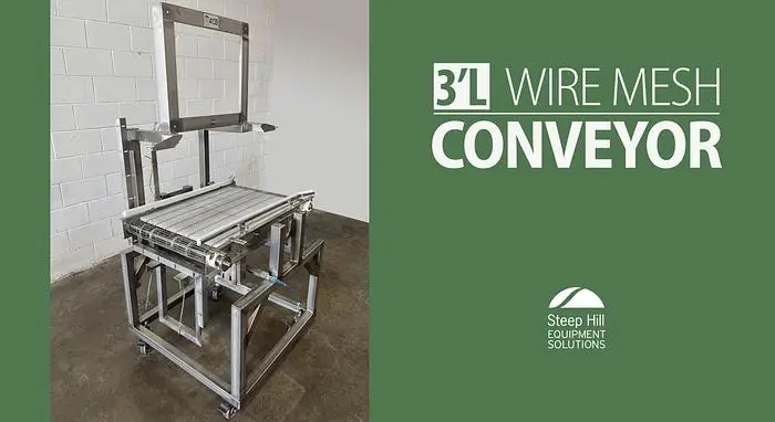 3'L Wire Mesh Conveyor