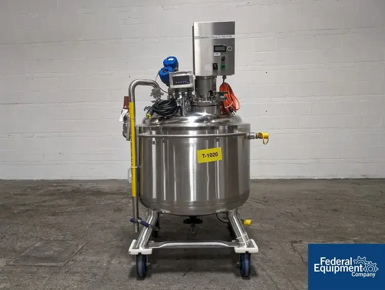 Used Precision 200 Liter Precision Stainless Reactor, 316L S/S, 45/100# Reactors Ohio US | Federal Equipment Company #129519
