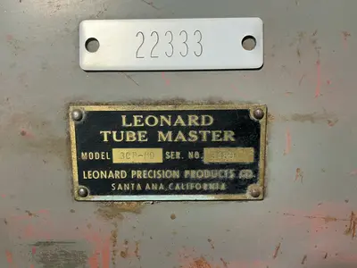 Used LEONARD PRECISION PRODUCTS CO. 3CPHD Tube End Finishing & Chamfering Machinery Ohio US | HGR 24 #1515760