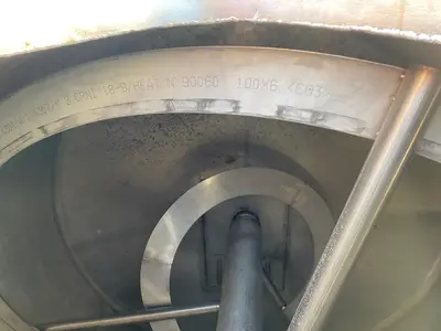 10000 L Stainless Steel Horizontal Insulated Mixing Tank