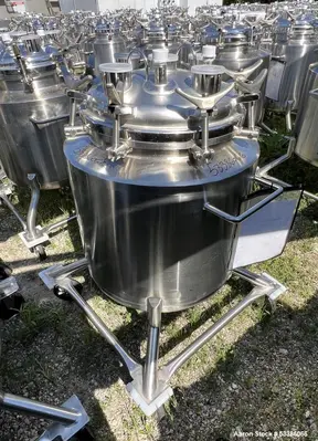 Used Heavy-Duty 316L Stainless Steel Jacketed Tank – Vertical