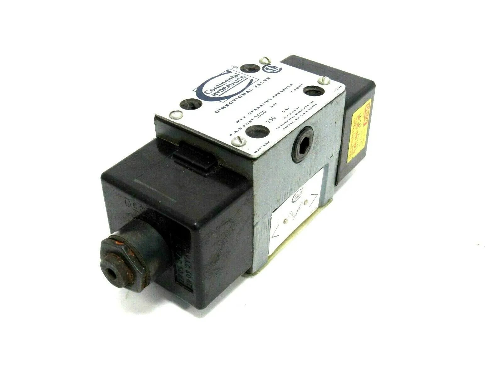 NEW CONTINENTAL HYDRAULICS VS12M-2AGS-60-DD-1 DIRECTIONAL VALVE VS12M2AGS60DD1