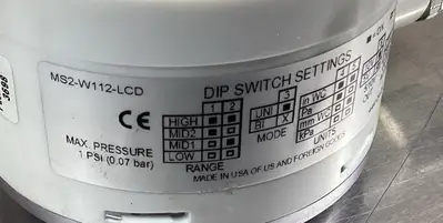 DWYER MS2-W112-LCD-MC Magnesense II Differential Pressure Transmitter 6B-1