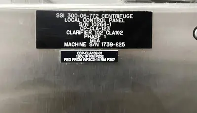 (7) GEA Westfalia SSI 300-06-772 vegetable protein clarifier centrifuges, 316SS.
