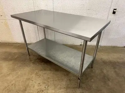 Used Falcon Restaurant Supply Used Stainless Steel 60"x 30" Table Food Prep Tables Illinois US | Falcon Restaurant Supply #1375054