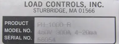 NEW LOAD CONTROLS INC PH-1000-R POWER CELL MONITOR PH1000R