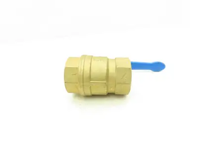 Jamesbury Ser 300 2" NPT Female Ball Valve Brass W Stainless Steel Valve