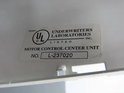 Siemens LS-237020 Bucket Breaker MCC Fused Motor Disconnect 600V 75Hp