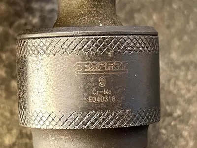 Expert By MAC Tools USA E040318 9mm 3/8” Dr. 6 Pt long Impact Socket