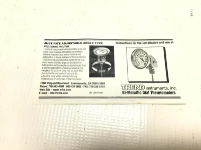 Trend TI.52 Bi-Metallic Dial Thermometer 1/2″NPT Glass Lens Range 0/300 C