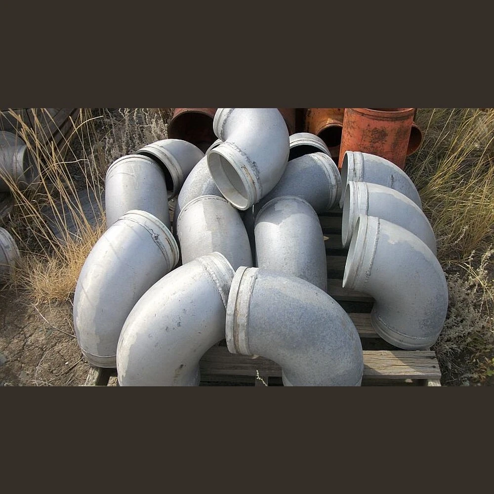 Used Pipe Fittings. 8 in. Aluminum Grooved Elbows.